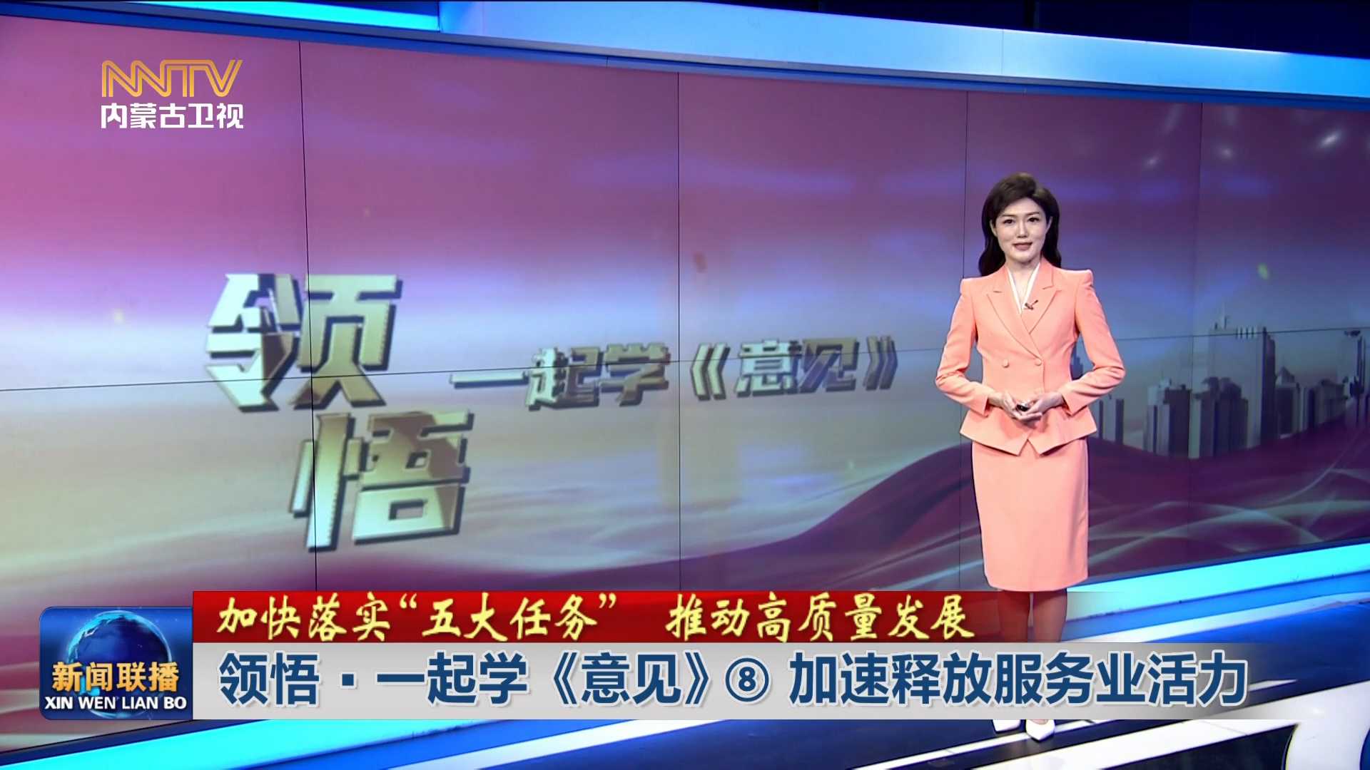 加快落实“五大任务” 推动高质量发展丨 领悟·一起学《意见》⑧加速释放服务业活力